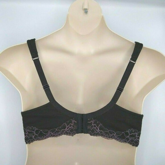 Lane Bryant Cacique Womens Bra Cotton Lace Full Coverage Size 40D Black - Picture 5 of 6